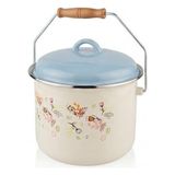 altabi Cemre Emaye Bakraç Yoğurt Tenceresi 22 cm 5 Litre - Mavi