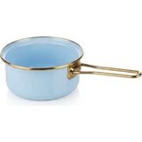 altabi Cemre Emaye Metal Saplı Sosluk / Sütlük – 16 cm - Krem