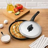altabi Döküm Granit Kapaklı Börek ve Balık Tavası 34 cm - Siyah
