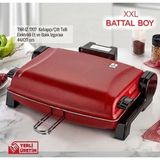 altabi Kebapçı Xxl Battal Boy Çift Telli Elektrikli Izgara (1450W) - Bordo