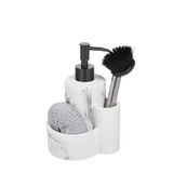 Altabi Polyester Sıvı Sabunluk, Süngerlik ve Lavabo Fırçası – Dekoratif & Dayanıklı