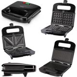 Altabi Trimax Tost Waffle Sandviç Makinesi 3 Farklı Plaka 1000 W Gold Mas Ter - Siyah
