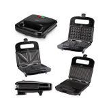 Altabi Trimax Tost Waffle Sandviç Makinesi 3 Farklı Plaka 1000 W Gold Mas Ter