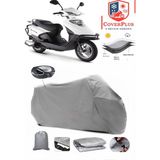 Altai Carrier 125 Branda Gri Arka Çanta Uyumlu(Topcase) Motosiket Brandası Motor Örtüsü Çadır Su Geçirmez Motosiklet Kılıfı Motor Brandası,lastikli,taşıma Torbalı