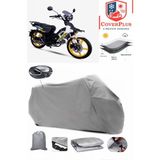 Altai Tank 50 Branda Gri Arka Çanta Uyumlu(Topcase) Motosiket Brandası Motor Örtüsü Çadır Su Geçirmez Motosiklet Kılıfı Motor Brandası,lastikli,taşıma Torbalı