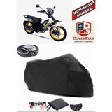 Altai Tank S50 Branda Siyah Arka Çanta Uyumlu(Topcase) Motosiket Brandası Motor Örtüsü Çadır Su Geçirmez Motosiklet Kılıfı Motor Brandası,lastikli,taşıma Torbalı