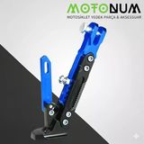 Altai Tank Yükseklik Ayarlı Metal Yan Sehpa-Mavi Detaylı-Ayk1809