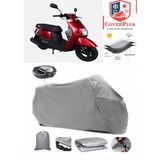Altai Uma 50 Branda Gri Arka Çanta Uyumlu(Topcase) Motosiket Brandası Motor Örtüsü Çadır Su Geçirmez Motosiklet Kılıfı Motor Brandası,lastikli,taşıma Torbalı