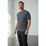 Altamira Erkek Füme Çizgi Detaylı Bisiklet Yaka Krep T-shirt