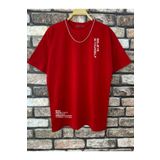 Altamira Erkek Kırmızı Believe Baskılı Oversize T-Shirt