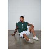 Altamira Erkek Yeşil Dikey Baskılı Oversize Kolsuz T-shirt