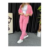 Altamira Kadın Pembe Kimono Bürümcük Alt Üst Takım