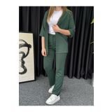 Altamira Kadın Yeşil Kimono Bürümcük Alt Üst Takım