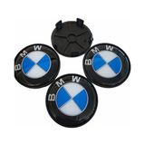 Altaş BMW Siyah 4'lü 65/68 mm Damla Geçme Jant Göbeği