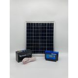 ALTAY 25 Watt Monokristal Panelli Güneş Enerji Seti Solar Aydınlatma ve Telefon Şarj