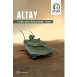 Altay 3 Renk Seçeneği, 4,9x10x4,4 Cm Boyutlu, 3d Yazıcı Üretimi Tank Maketi