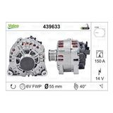 ALTERNATOR 12V 150A FORD FIESTA VI 1,4 / 1,6 TDCI 08>12 MAZDA 2 (DE_, DH_) 1.4 MZR-CD 08>15 VALEO-439633