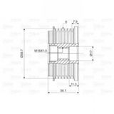 ALTERNATOR KASNAGI RULMANLI BOXER III DUCATO IIII JUMPER III 22DT PUMA TRANSIT TOURNEO 2.2HDI/2.2D/2.2TDCI/3.0HDI/06- VALEO 588033