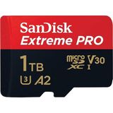 Altes Grup 1 Tb Extreme Pro Microsdxc Kart + Sd Adaptör + Rescuepro Deluxe, 200 Mb/s'ye Kadar, A2 Uygulama Performansı, Uhs-I, Sınıf 10, U3, V30 ile
