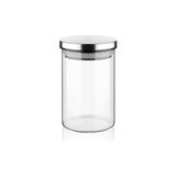 Altes Grup 450ML Vakumlu Metal Kapaklı Borosilikat Cam Kavanoz (8.5CM*12CM) 1 Adet