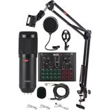 Altes Grup BM800 Live Set Efektli Ses Kartı Mikrofon Stand Kayıt Canlı Yayın Seti (Pc ve Telefon)