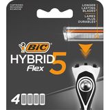 Altes Grup Hybrid 5 Flex 4'lü Yedek Tıraş Bıçağı Kartuşu (5 Bıçak), 5 Nano Teknolojik Titanyum Bıçak, E Vitamini ile Zenginleştirilmiş Geniş Kayganlaştırıcı Bant