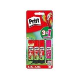 Altes Grup Stick Yapıştırıcı, 3+1 Simli ve Güvenli El Işi Yapıştırıcısı, Hızlı ve Pratik Yapıştıran Okul ve Ofis Malzemesi, 3X11G+1X10G Pritt Stick Yapıştırıcı Pembe