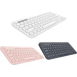 Altes Grup Tablet Telefon Bilgisayar Için Yuvarlak Tuşlu Türkçe Q Bluetooth Kablosuz Klavye Android Ios Windows Uyumlu - AL3048 (Siyah)