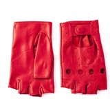 Altezzoso Voyage Fingerless Kadın Sürücü Eldiveni (Kırmızı) (L)