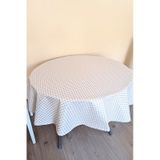Altı Astarlı Yuvarlak Muşamba Masa Örtüsü - 140 Cm Çap - Elg9