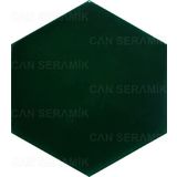Altıgen Çini Karo -Zümrüt Yeşili (15*17 Cm.) - Can Seramik