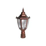 Altıgen Yuvarlak Direk Üstü Bahçe Armatürü - Lambası (4-6 Cm Çapında Yuvarlak Borular İçin Uygun.)