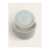 Altijara Desenli Beyaz Çukur Porselen Yemek Tabağı Günlük Ve Özel Gün Kullanım 19 cm 12’Li Set