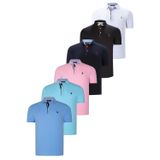 ALTILI SET T8582 DEWBERRY ERKEK T-SHIRT-SİYAH-BEYAZ-LACİVERT-PEMBE-CAMGÖBEĞİ-AÇIK MAVİ
