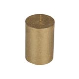 Altın 100 X 68 Mm Rustik Metalik Silindir Mum