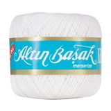 Altın Başak Kroşe Solmaz Merserize El Örgü Dantel İpliği 50 gr Beyaz