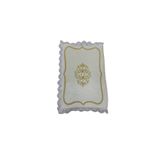 Altın Çeyiz Tekstil Kadife Gold Detaylı Fransız Güpürlü Hurç 40*58 Büyük Boy