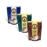Altın cezve Orhan Efendi 3 Lü Kahve Seti Damla Sakızlı - Dibek - Klasik Türk Kahvesi 100 gr x 3