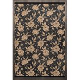 Altın Çiçekli Modern Geometrik Etnik Eskitme Desenli Boho Makinada Yıkanabilir Hafif Hav Toz Vermez Leke Tutmaz Kaymaz Taban Dijital Makine Baskı Halı Oturma Odası Salon Yolluk Koridor Mutfak Halısı