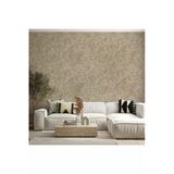 Altın Damar Desenli Duvar Kağıdı - Vera 1503-4, Koyu, Krem, Elyaf Taban (Non-Woven) - 16.5 M2