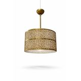 Altın Desenli Sarkıt Avize – Lüks Metal Tavan Lambası, Klasik & Vintage Dekoratif Aydınlatma, Salon, Yemek Odası ve Otel Tarzı Mekanlar İçin (Gold, 30cm)