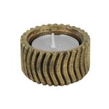 Altın Eskitme Mumluk Şamdan Tealight Mum Uyumlu Tekerlek Model 8682874832752
