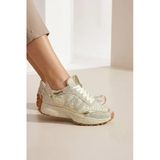 Altın Gold Renk Taşlı Rahat Sneaker Günlük Spor Ayakkabı Todow