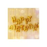 Altın Happy Bırthday Folyo Balon Doğum Günü Partisi Gold Renk Folyo Balon