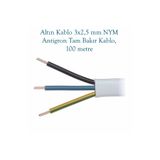 Altın Kablo 3x2,5 mm Nym Antigron Tam Bakır Kablo, 100 Metre