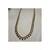 Altın Kaplama Kalp Pullu Gold Zincir Kolye (45+5 Cm)