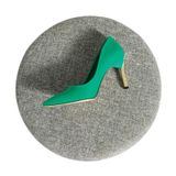 Altın Kaplama Topuklu Stiletto – Vegan Deri, Hafızalı Ped, Şık ve Rahat (Yeşil, EU Ayakkabı Beden Sistemi, Yetişkin, Kadın, Sayısal, Orta, 38)