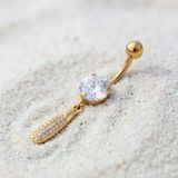 Altın Kaplama Zirkon Taşlı Piercing Prc-123