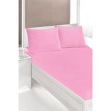 Altın Karma Çift Kişilik İnce Penye Lastikli Çarşaf 150x200 Cm - 150 x 200 cm - Pembe