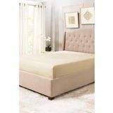 Altın Karma Jersey Penye Pamuklu 100x200 Cm Tek Kişilik Lastikli Çarşaf Krem